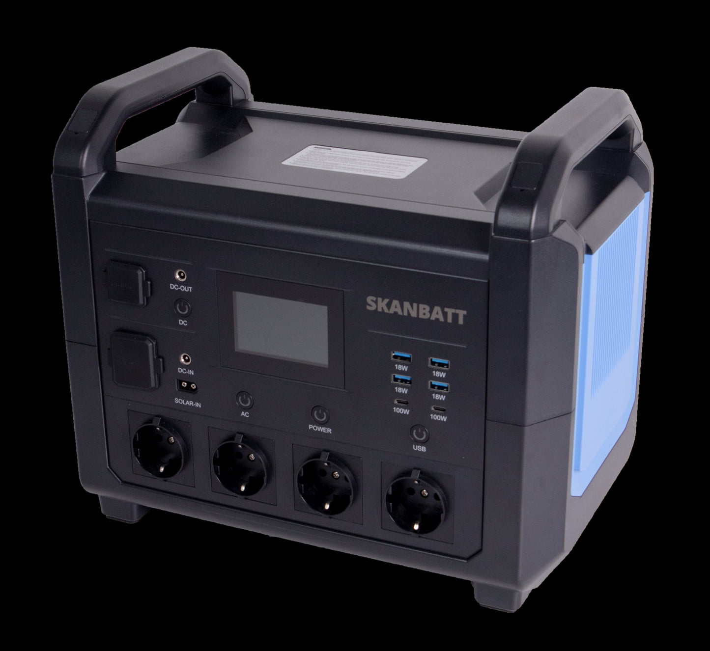 SKANBATT LITHIUM LPS 1536Wh Power Supply med 1600W Ren Sinus Inverter - Image 4
