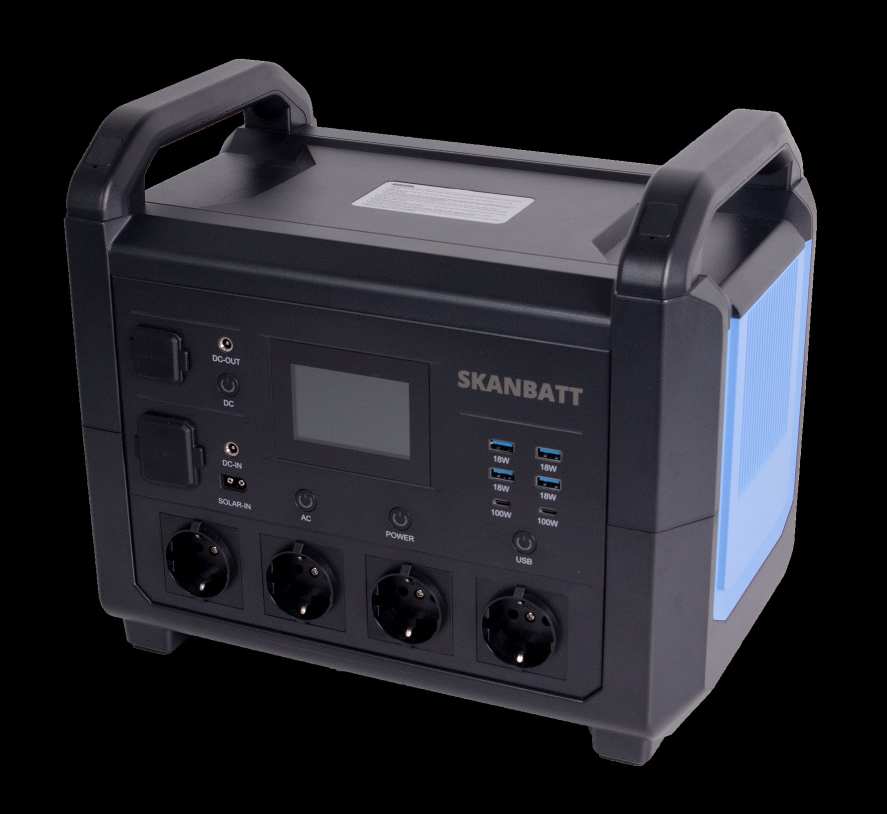 SKANBATT LITHIUM LPS 1536Wh Power Supply med 1600W Ren Sinus Inverter - Image 4