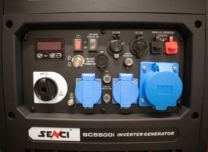 Senci Sc5500I Inverter Aggregat - Bensin - Max 6000W - Ats - Elektrisk Start - inkl. klargjøring shown in product vie image 7