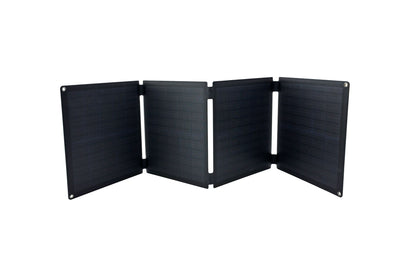 Skanbatt 'Alt I Ett' Bærbart Solcellepanel 60W (4X15W) shown in detail view