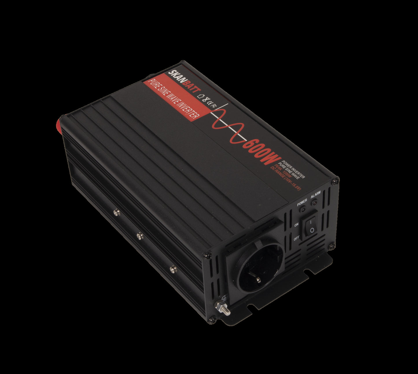 SKANBATT Inverter 12V 600W (1200W) Slim Ren Sinus Rev.2 - Image 2
