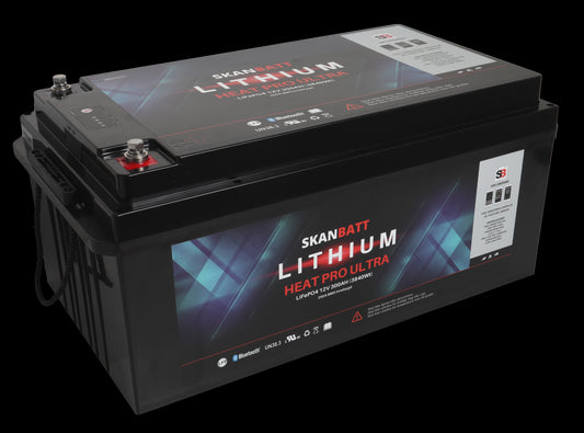 SKANBATT Lithium HEAT PRO Ultra 12V 300AH - CAN Bus - 400A (<3s) - 8 års garanti - Image 1