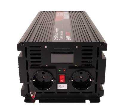 Skanbatt Inverter 12V 2000W Ren Sinus Med Nettprioritering Og Trådløs Fjernkontroll 420X165X120Mm shown in detail view