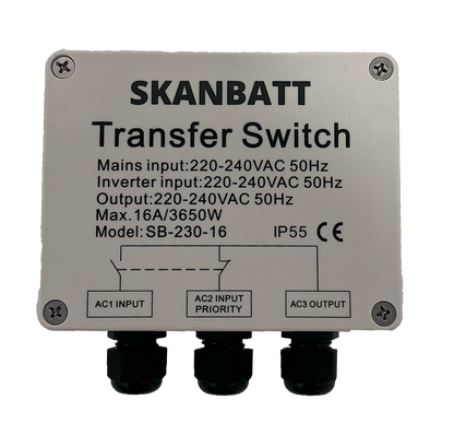 Skanbatt Transfer Switch 3600Va Us-16 shown in detail view