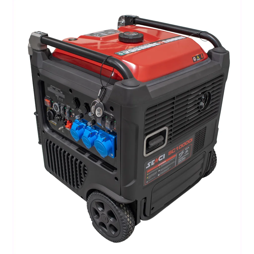 SENCI SC10000i Inverter Aggregat - Bensin - Max 9000W - ATS / Relestyring - Elektrisk start