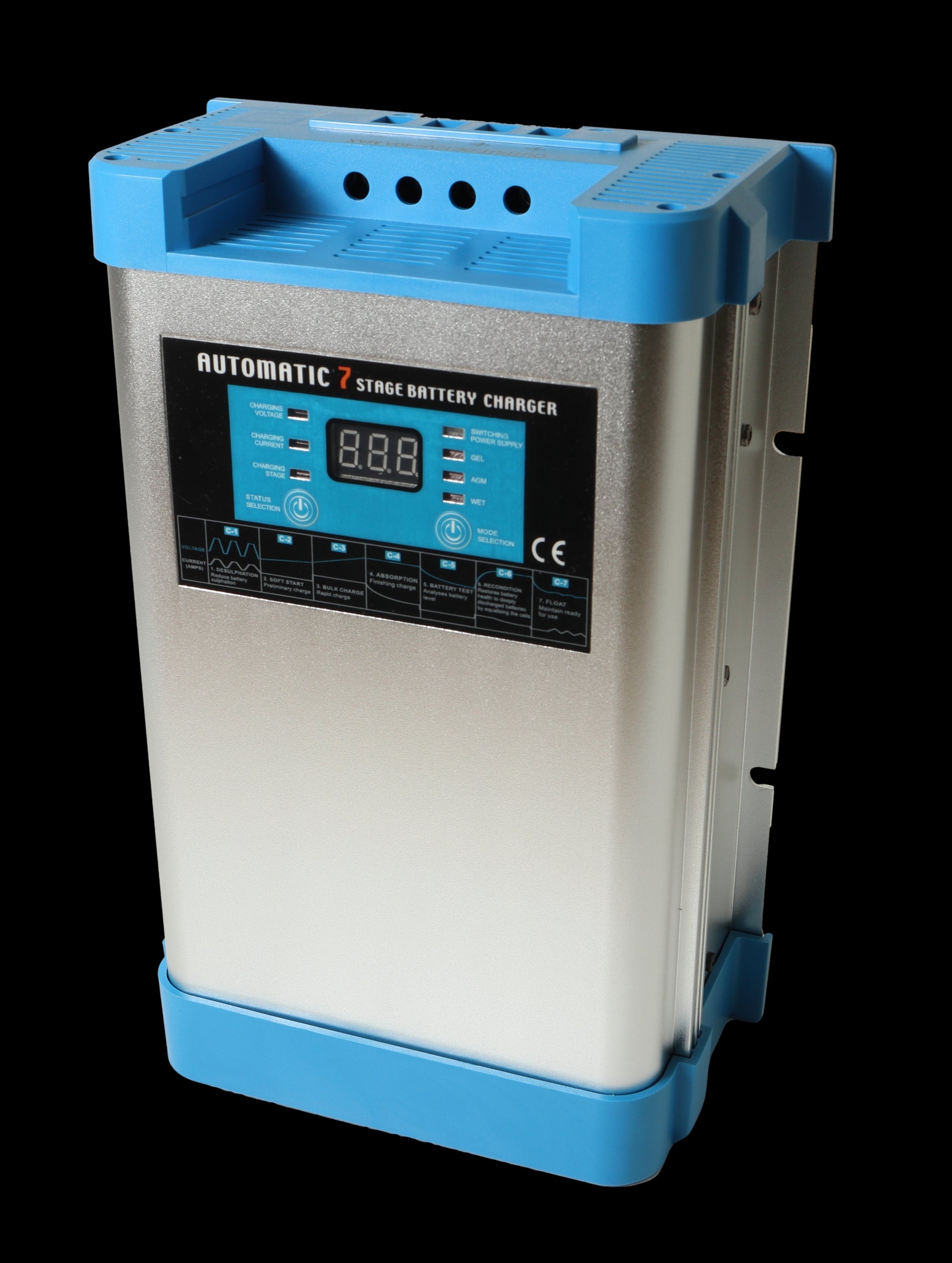 SMART BATTERY CHARGER 7-stegs Elektronisk Batterilader 12V 40A - 2 Kanaler - Image 4