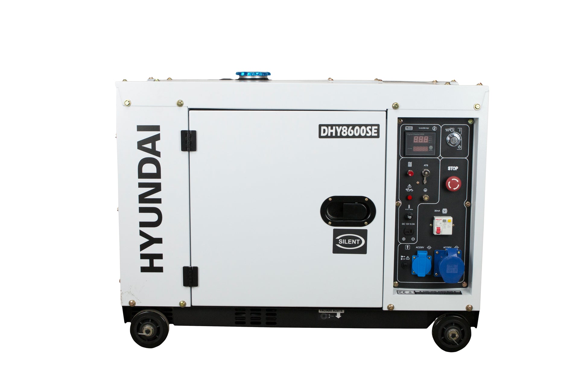 HYUNDAI DHY8600SE Strømaggregat 6300W - Elektrisk start - Diesel - Forvarming - Image 4