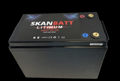 Skanbatt V2 Lithium Heat Batteri 12V 280Ah 150A Bms - Bluetooth