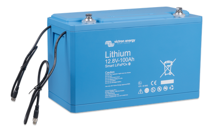 Victron Lithium Battery 12,8V/100Ah Smart shown in angle view