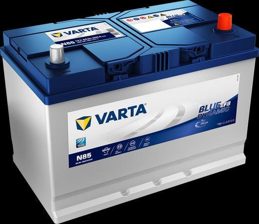 VARTA Blue Dynamic EFB Batteri 12V 85AH 800CCA (306x173x225mm) +høyre N85 - Image 1