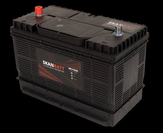 Skanbatt Fritidsbatteri 12V 115Ah 800Cca (330X172X222/242Mm) +Midtstilt
