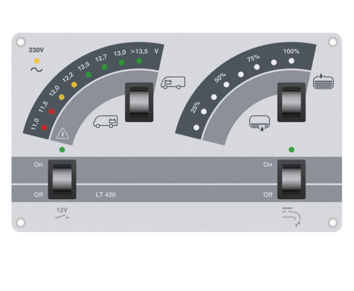 Schaudt Ebl211+Lt420 Display Og Strømsentral For Bobiler