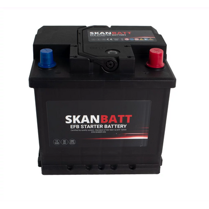 SKANBATT EFB Startbatteri 12V 50AH 480CCA (207x175x190mm) +R