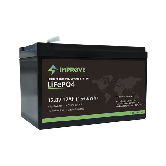 IMPROVE Lithium Batteri 12V 12Ah (LiFePO4) BMS 12A - Image 1