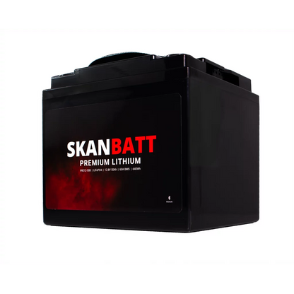 Produktbilde 5 av SKANBATT Premium Lithium - 12V 50Ah 60A BMS - 196x168x175mm - Bluetooth - 8 Års garanti