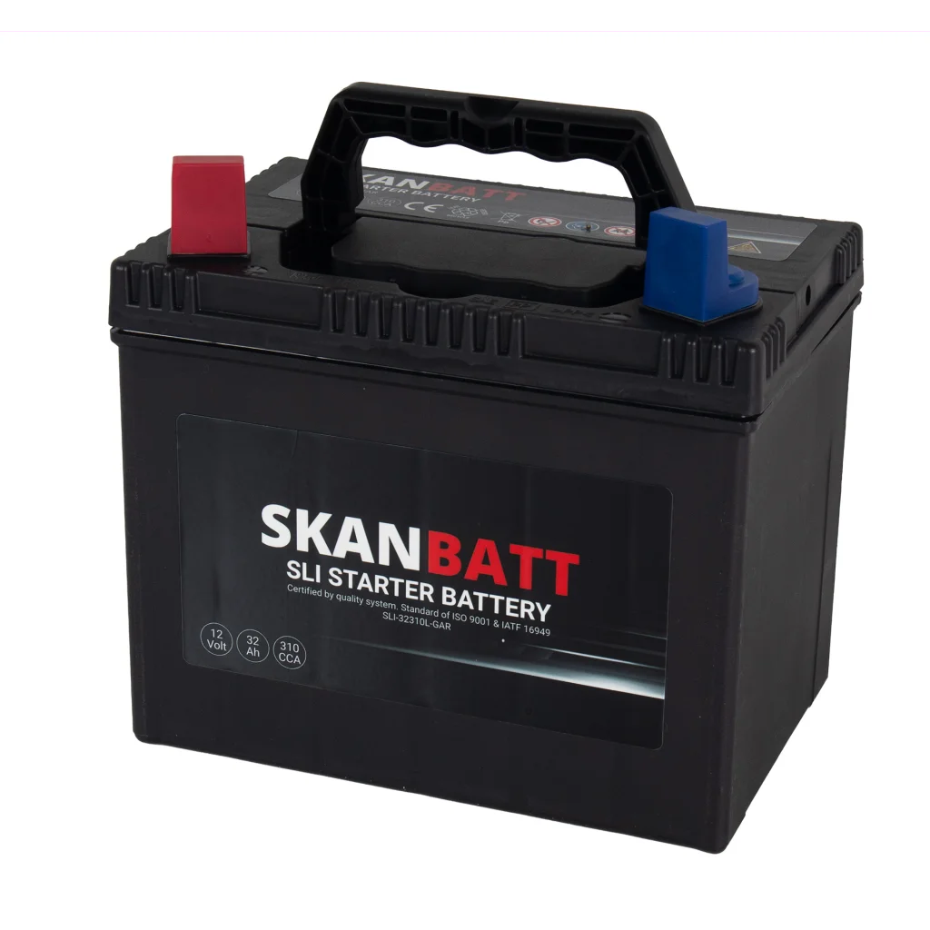 SKANBATT Garden 12V 32AH 310CCA (197x129x185mm) +L - Plenklipper