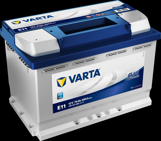 VARTA Blue Dynamic Batteri 12V 74AH 680CCA (278x175x190/190mm) +høyre E11 - Image 1