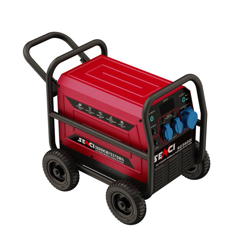 SENCI Lithium LPS 3840Wh Power Station med 3600W (7200W) sinus inverter - HD Utebruk