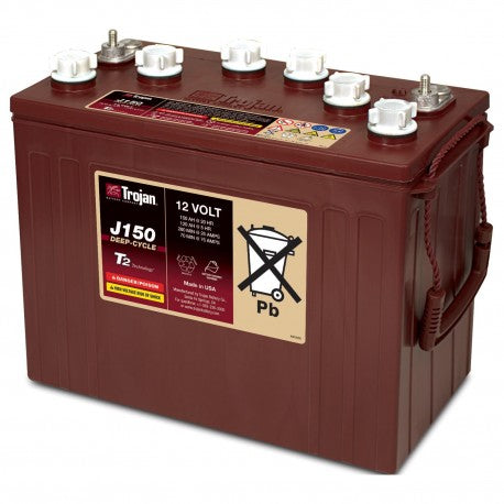 TROJAN Deep Cycle Traksjonsbatteri 12V 150AH (354x181x283mm) +venstre - Image 1