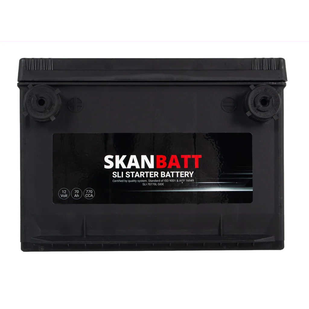 SKANBATT SLI Startbatteri 12V 70AH 770CCA (260x174x185mm) +L