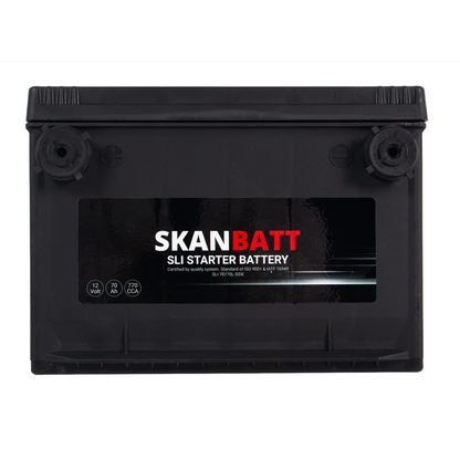 SKANBATT SLI Startbatteri 12V 70AH 770CCA (260x174x185mm) +L