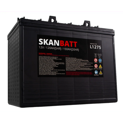 SKANBATT L1275 Deep Cycle Batteri 12V 150Ah (329x181x276mm)