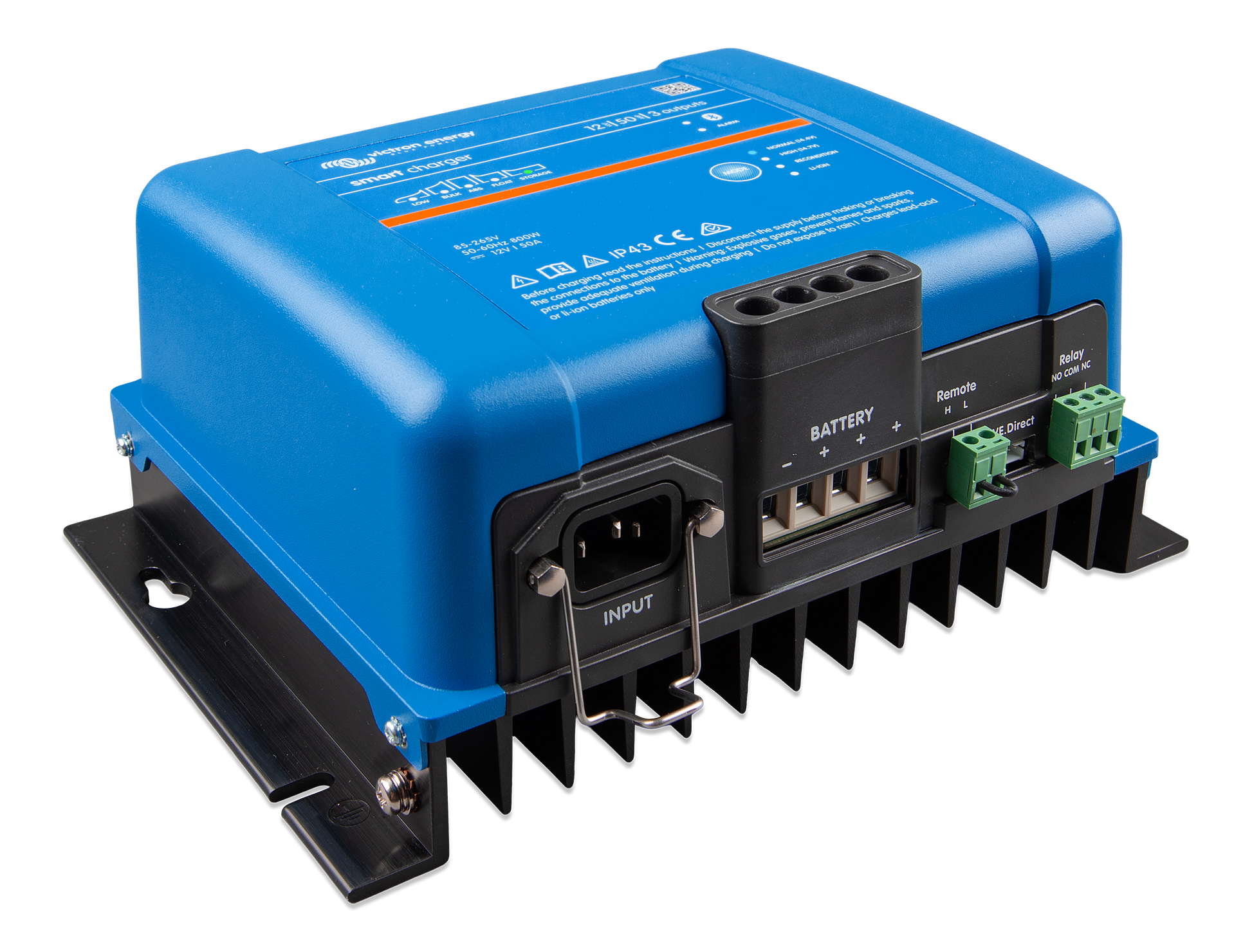 VICTRON Phoenix Smart IP43 Batterilader 12V 50A 1+1 kanaler shown in product view