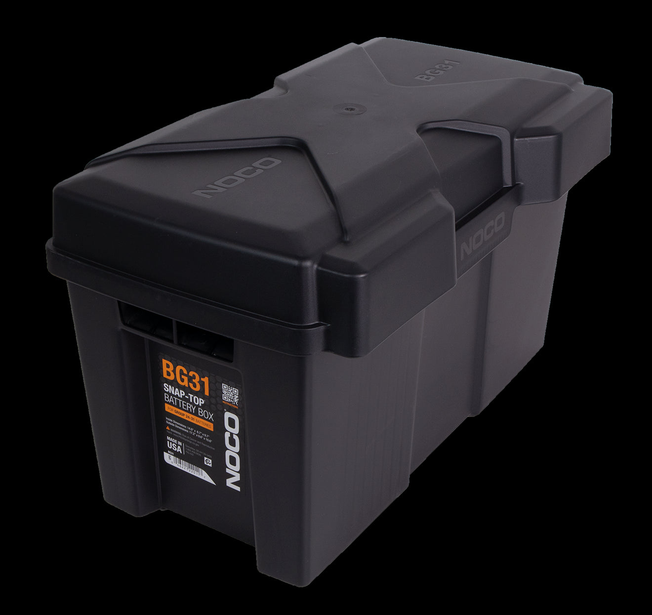 Batterikasse 355x180x243mm (innvendig) plast stor - Image 2