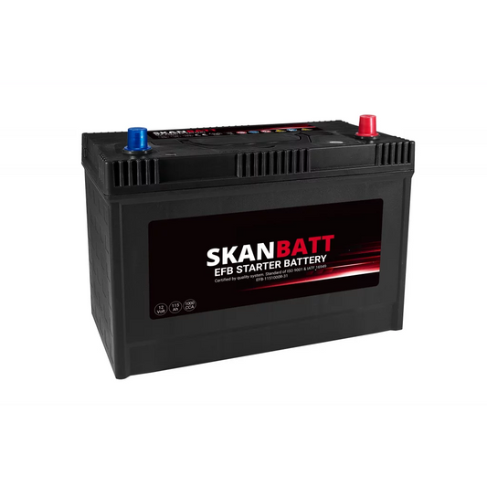 SKANBATT EFB Startbatteri 12V 115AH 1000CCA +R shown in product view