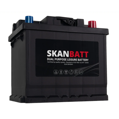 SKANBATT Dual Purpose 12V 45AH 500CA (207x175x190mm) +R