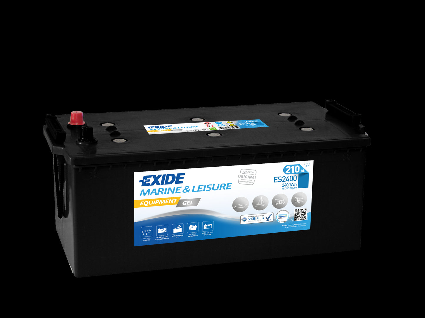 EXIDE GEL Batteri 12V 210AH (ES2400) - Image 1