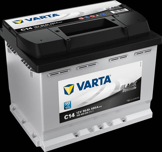 VARTA Black Dynamic Batteri 12V 56AH 480CCA (242x175x190/190mm) +høyre C14 - Proffvolt