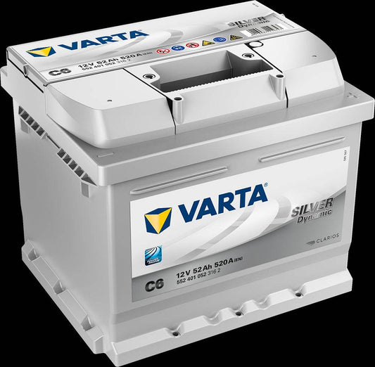 VARTA Silver Dynamic Batteri 12V 52AH 520CCA (207x175x175/175) +høyre C6 - Proffvolt