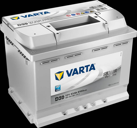 VARTA Silver Dynamic Batteri 12V 63AH 610CCA (242x175x190/190mm) +venstre D39 - Proffvolt