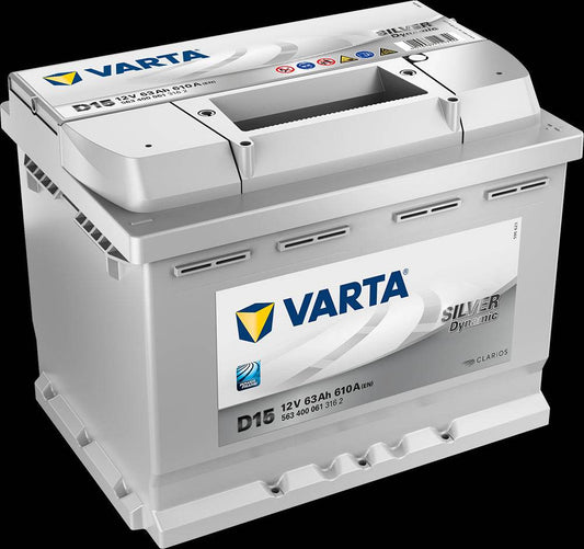 VARTA Silver Dynamic Batteri 12V 63AH 610CCA (242x175x190/190mm) +høyre D15 - Proffvolt
