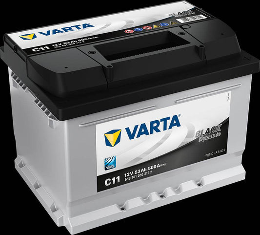 VARTA Startbatteri Black Dynamic C11 12V 53AH 500CCA (242x175x175/175) +høyre - Proffvolt